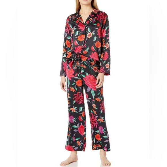 Natori 2pc Duchess pants and button down shirt Pajama Set size large new!!! - Picture 1 of 16